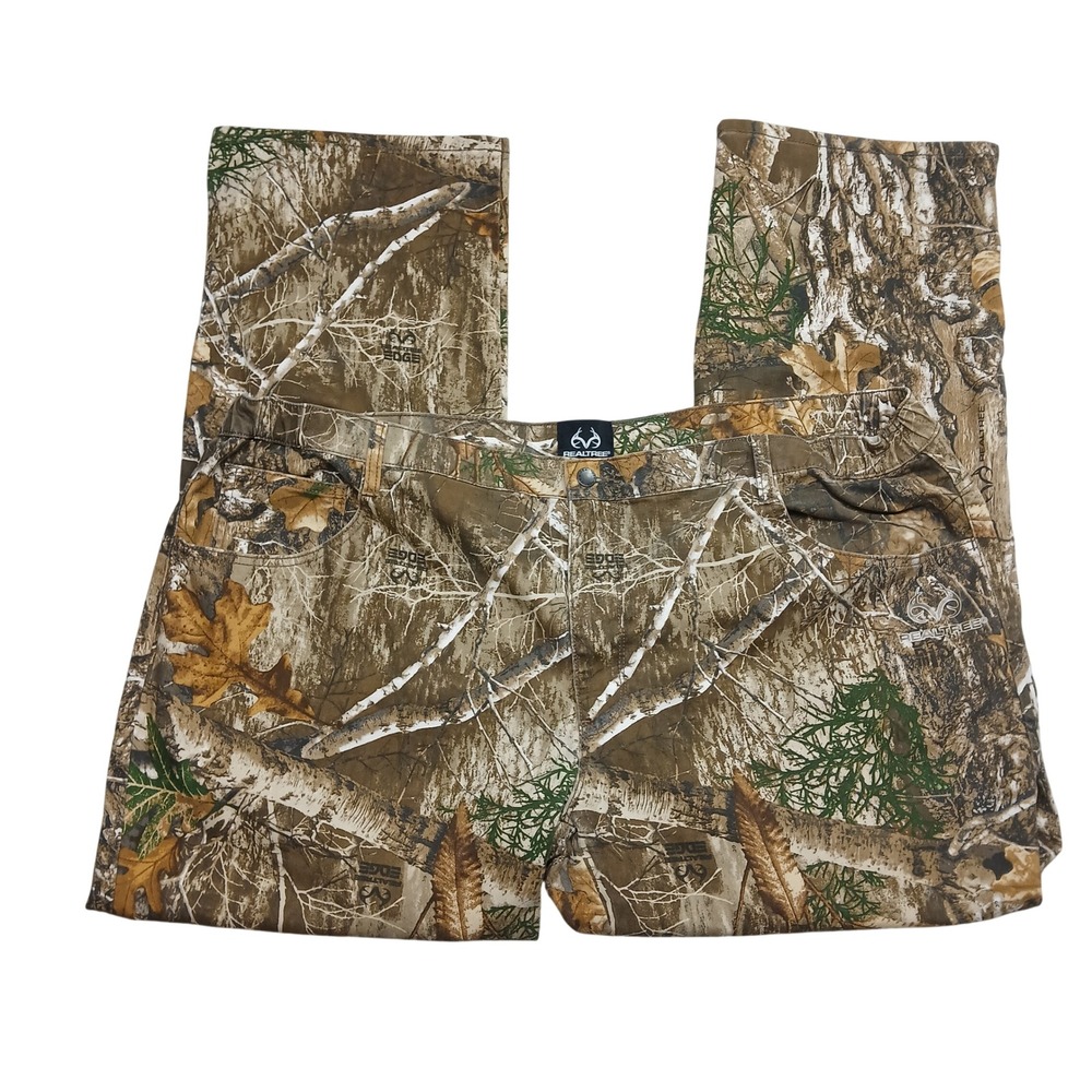 Realtree Edge Camo Pants Mens XXL‎ Brown Green Camouflage Straight Leg 1355HC3